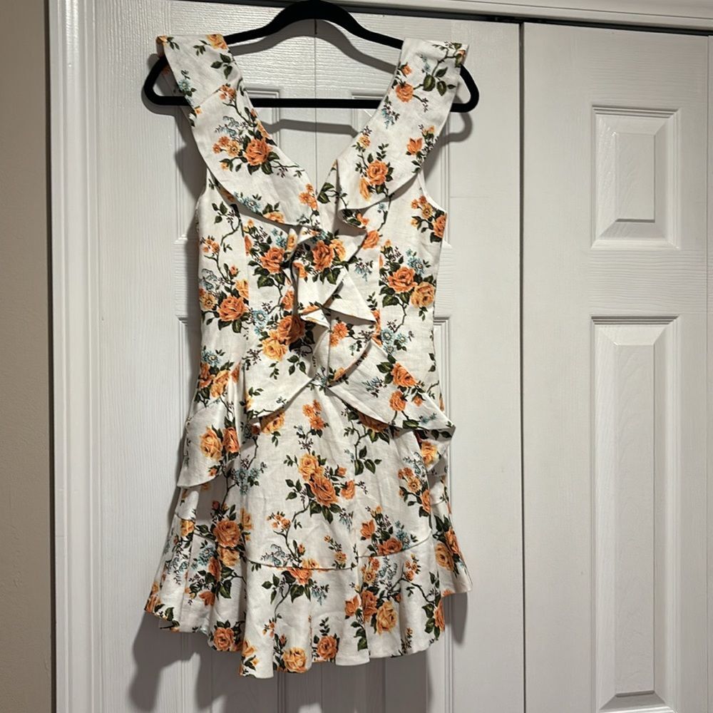 NWT. ZIMMERMANN Floral Print Mini Dress AU1 / US 6 - Picture 14 of 16